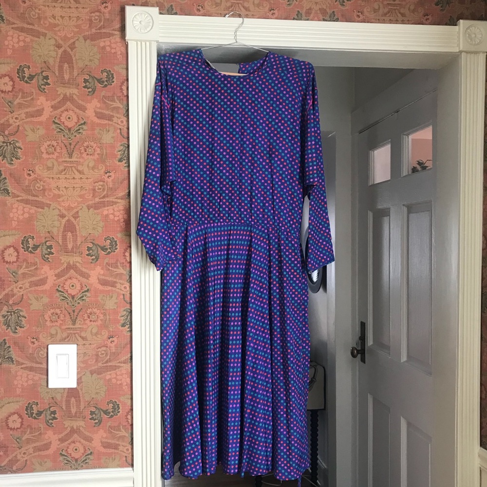 *VINTAGE* Polka Dot Midi Dress